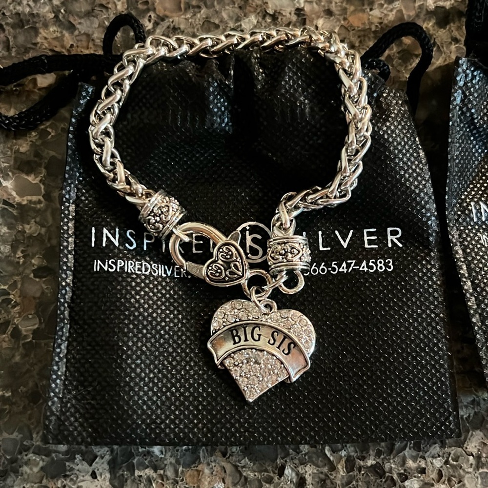 Inspired Silver bracelets.  Set of Three